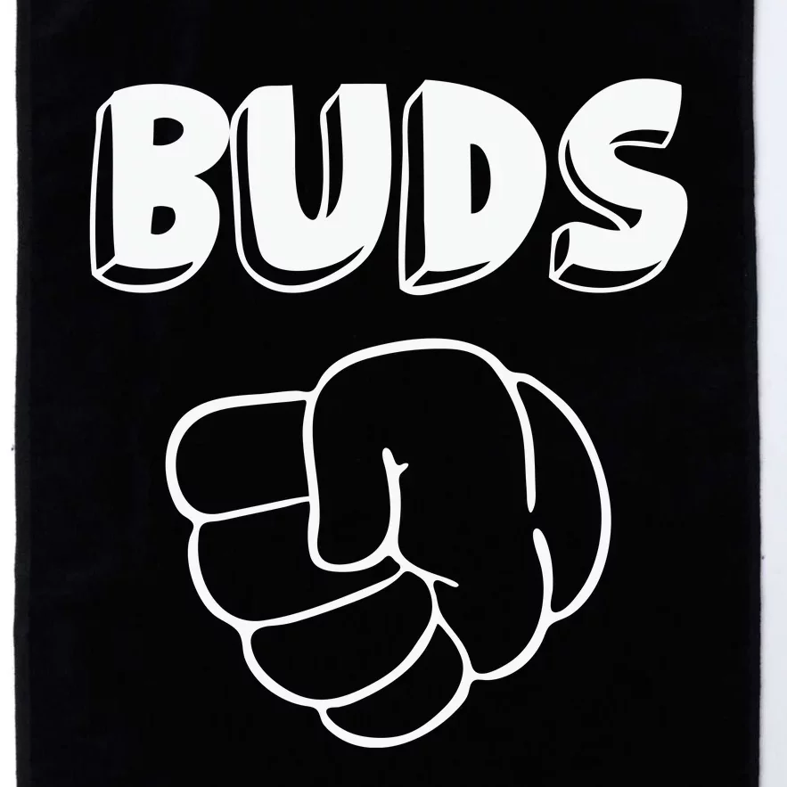 Best Buds Funny Father Platinum Collection Golf Towel