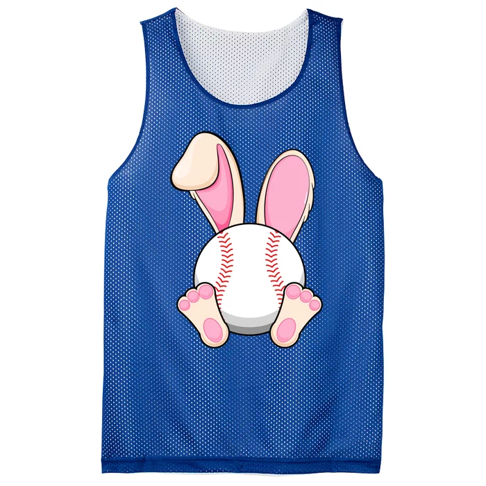 Bunny Baseball Funny Easter Day Cute Gift Mesh Reversible Basketball Jersey Tank