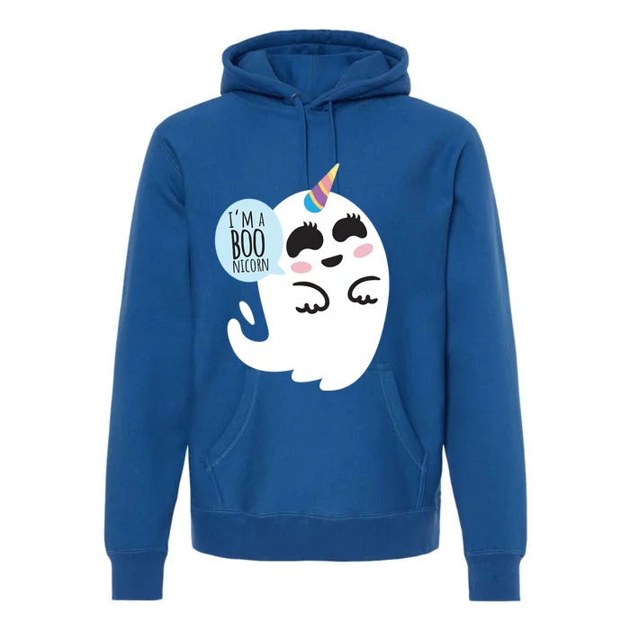 Boonicorn Boo Ghost Unicorn Cute Funny Halloween Costume Gift Premium Hoodie