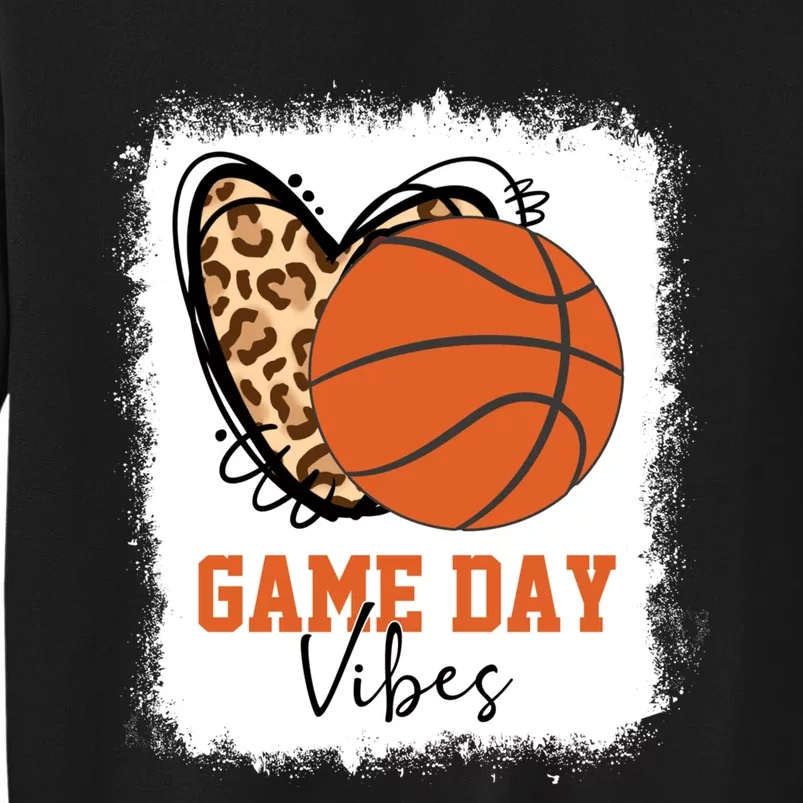 Bleached Basketball Game Day Vibes Basketball Mom Game Day Sweatshirt