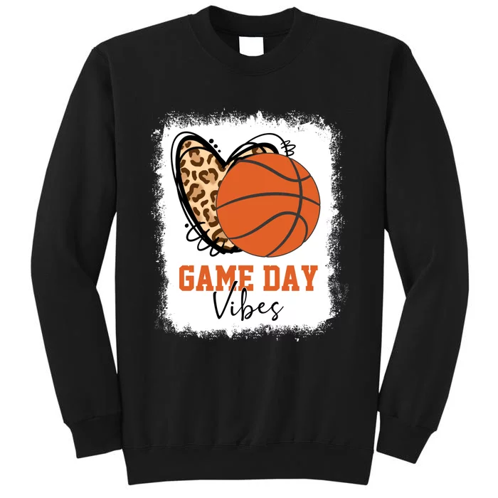 Bleached Basketball Game Day Vibes Basketball Mom Game Day Sweatshirt