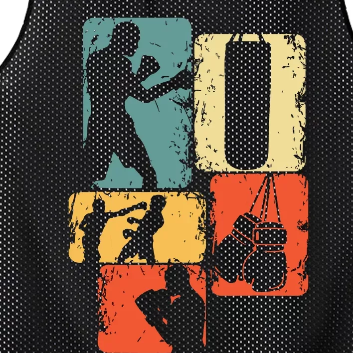 Boxer Boxing Gift Mesh Reversible Basketball Jersey Tank