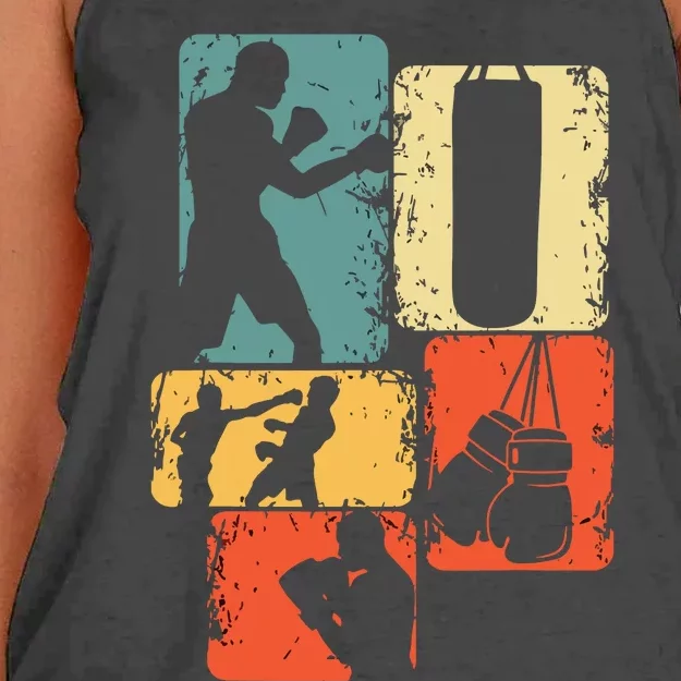 Boxer Boxing Gift Women's Knotted Racerback Tank