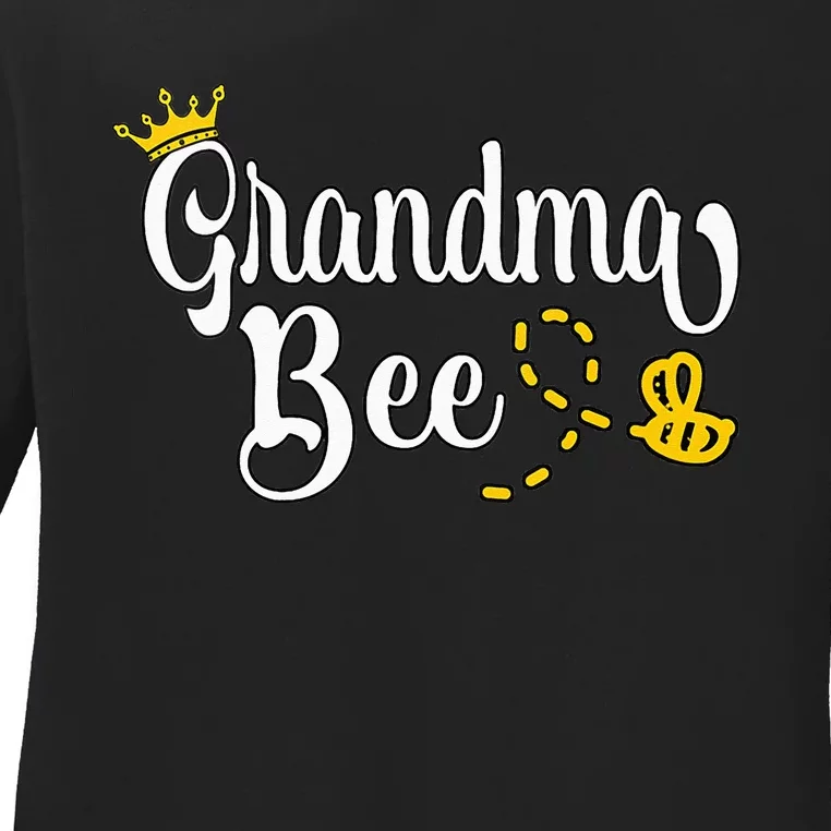 Beekeeper Beekeeping Grandma Bee Ladies Long Sleeve Shirt