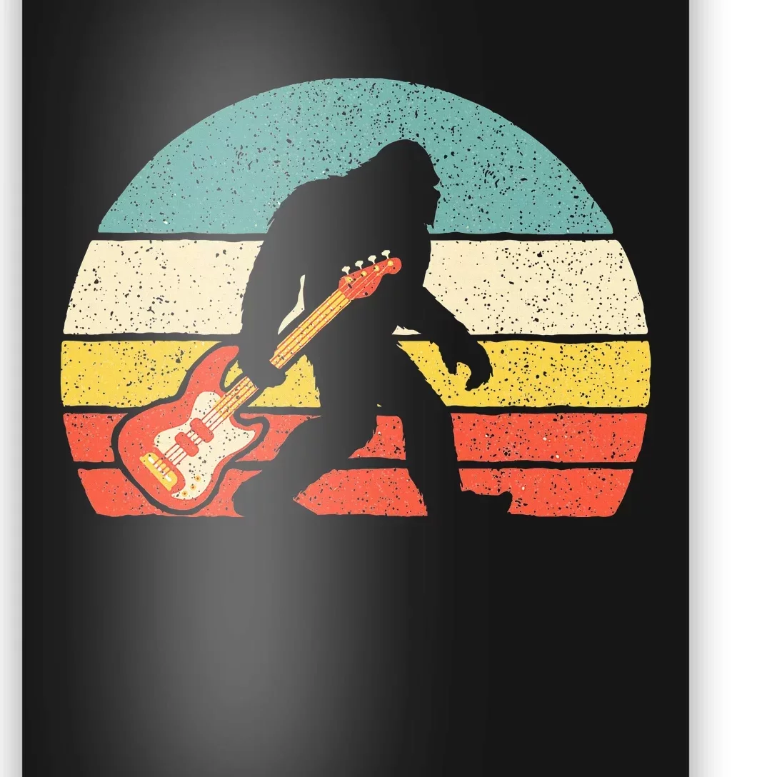 Bigfoot Bass Guitar Bass Player Bassist Music Guitarist Poster