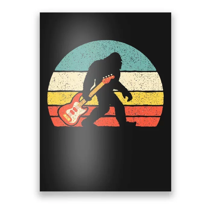 Bigfoot Bass Guitar Bass Player Bassist Music Guitarist Poster