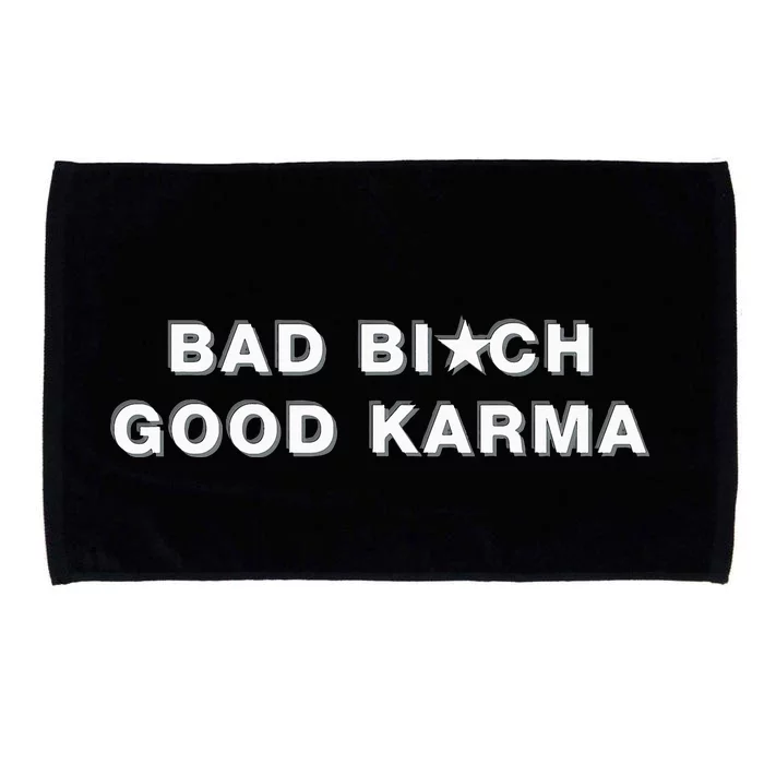 Bad Bitch Good Karma Microfiber Hand Towel