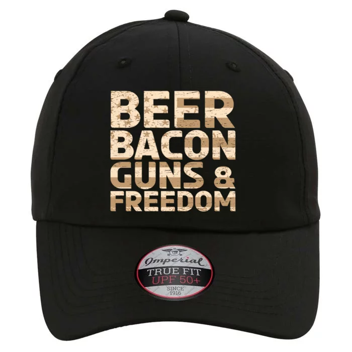 Beer Bacon Guns And Freedom Bbq Meat Pig Lover Bacon Gift The Original Performance Cap