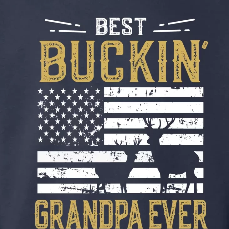 Best Buckin Grandpa Ever Funny Gift Deer Hunter Cool Hunting Toddler Hoodie