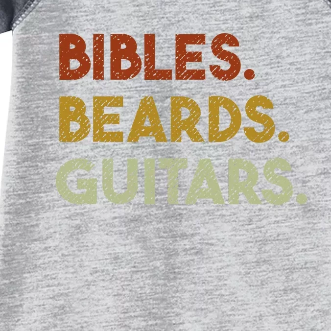 Bibles Beards Guitars Christian Guitar Worship Infant Baby Jersey Bodysuit