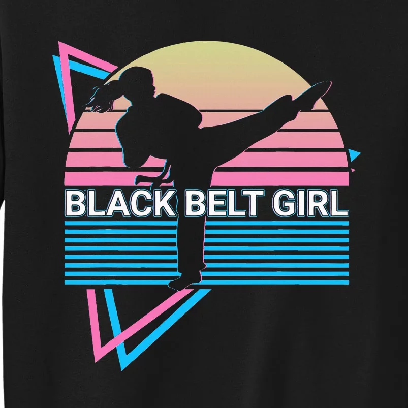 Black Belt Girl Judo Karate Jiu Jitsu Taekwondo Aikido Sweatshirt