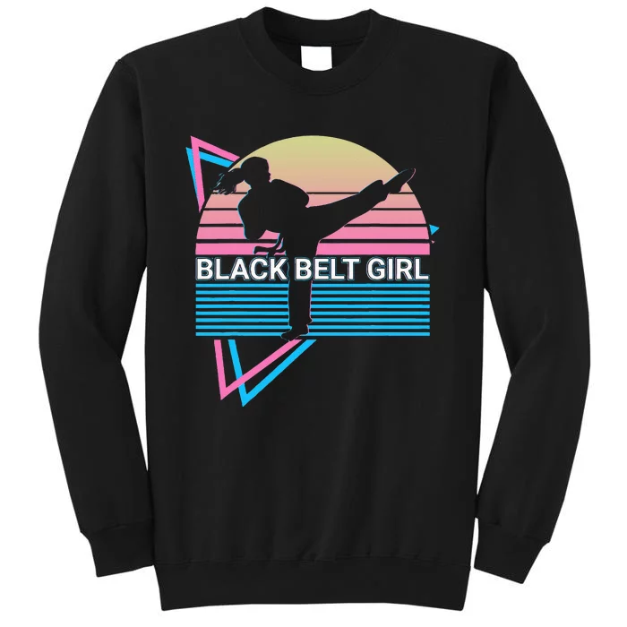 Black Belt Girl Judo Karate Jiu Jitsu Taekwondo Aikido Sweatshirt