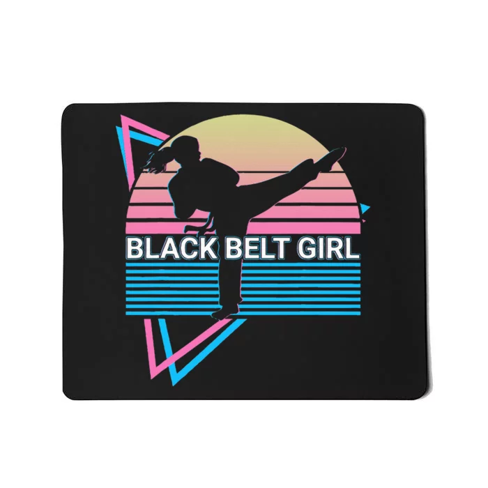 Black Belt Girl Judo Karate Jiu Jitsu Taekwondo Aikido Mousepad