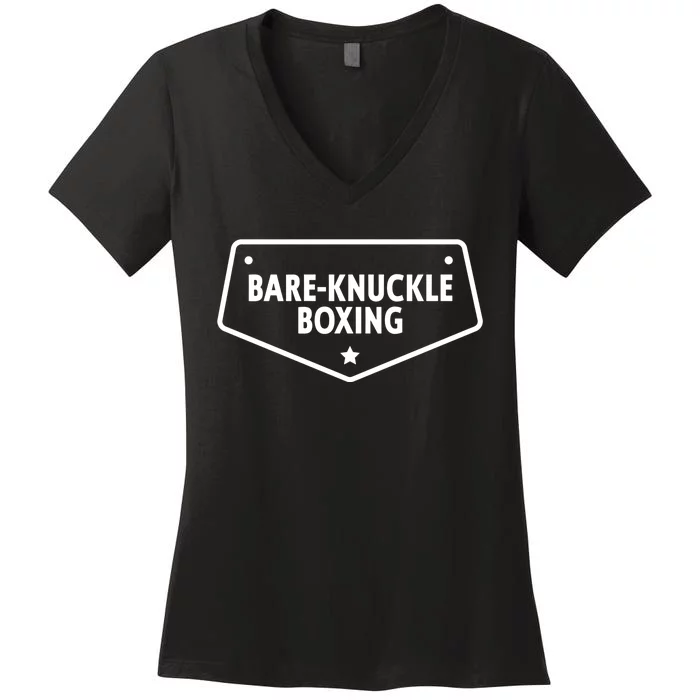 Bareknuckle Boxing Gift Women's V-Neck T-Shirt