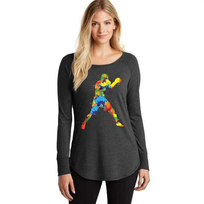 Boxing Boxer Gift Women's Perfect Tri Tunic Long Sleeve Shirt