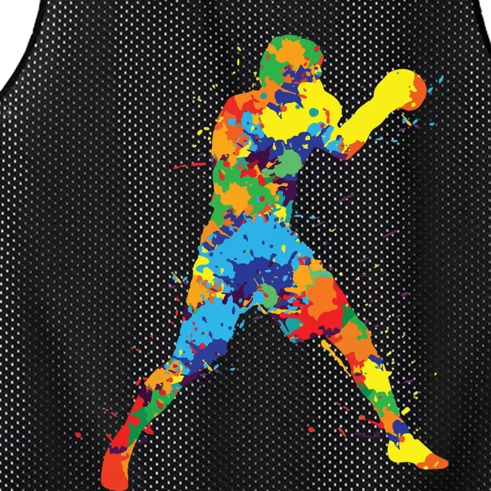 Boxing Boxer Gift Mesh Reversible Basketball Jersey Tank