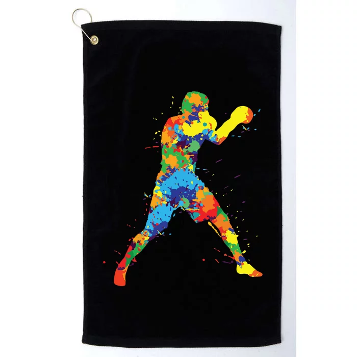 Boxing Boxer Gift Platinum Collection Golf Towel