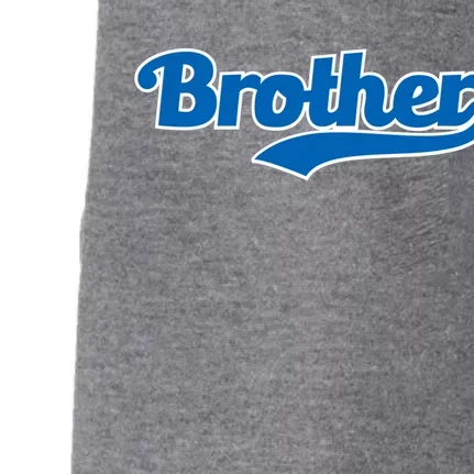 Brother Baseball Gift Doggie 3-End Fleece Hoodie