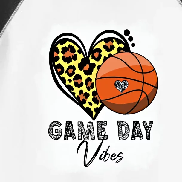 Bleached Basketball Game Day Vibes Basketball Mom Game Day Funny Gift Toddler Fine Jersey T-Shirt