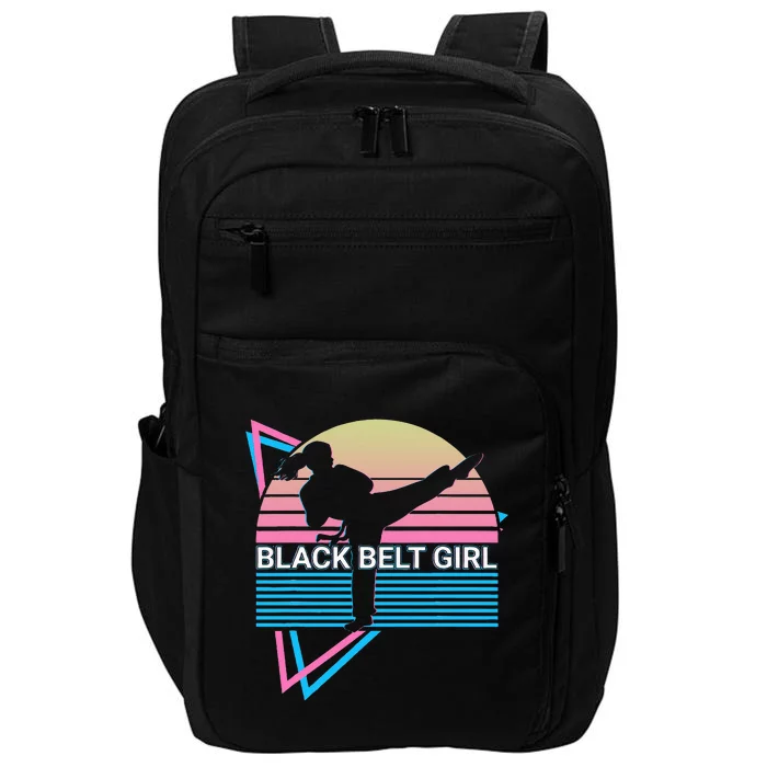 Black Belt Girl Judo Karate Jiu Jitsu Taekwondo Aikido Impact Tech Backpack