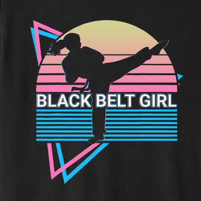 Black Belt Girl Judo Karate Jiu Jitsu Taekwondo Aikido ChromaSoft Performance T-Shirt