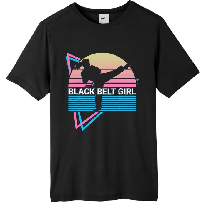 Black Belt Girl Judo Karate Jiu Jitsu Taekwondo Aikido ChromaSoft Performance T-Shirt