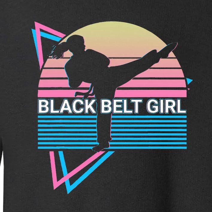 Black Belt Girl Judo Karate Jiu Jitsu Taekwondo Aikido Toddler Sweatshirt