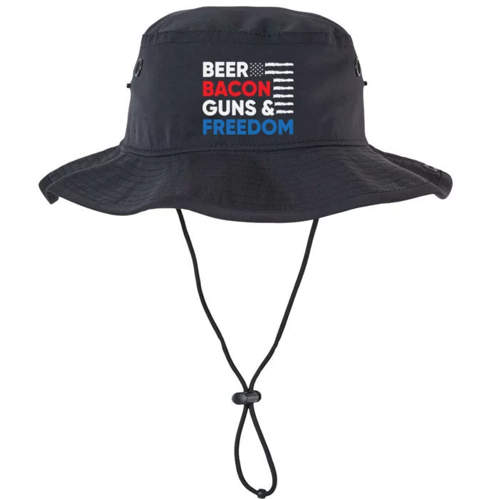 Beer Bacon Guns & Freedom | 4th Of July Legacy Cool Fit Booney Bucket Hat