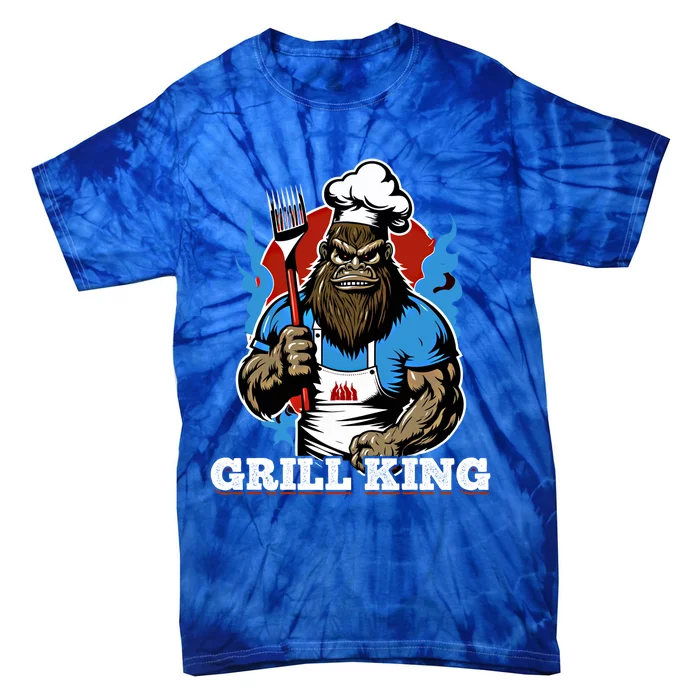 Bigfoot Bbq Grill King Great Gift Tie-Dye T-Shirt