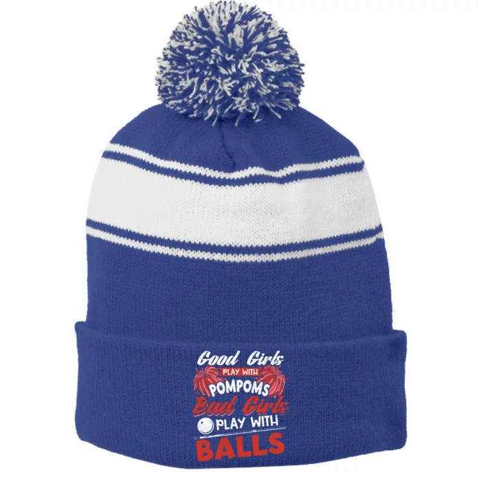 Billard Billiard Gift Stripe Pom Pom Beanie