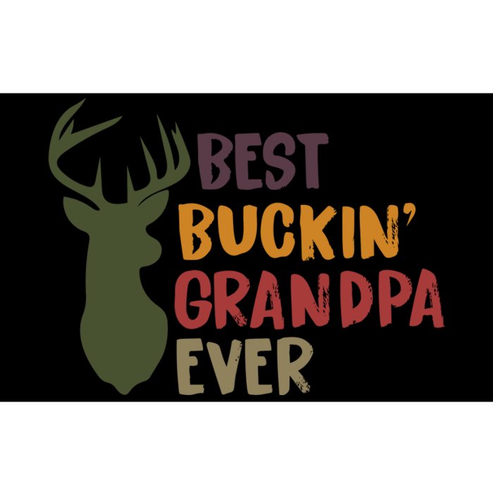 Best Buckin Grandpa Ever Funny Deer Hunter Cool Hunting Grandpa Fathers Day Gift Bumper Sticker