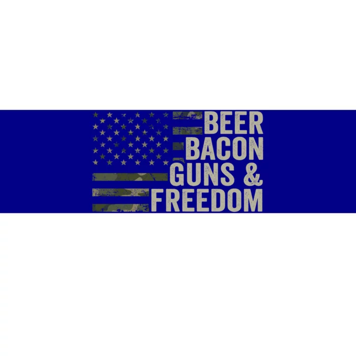 Beer Bacon Guns And Freedom Funny Bbq Ing Gun Camo Gift Bumper Sticker