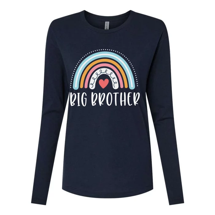 Big Brother Gifts Sibling Family Rainbow Graphic Womens Cotton Relaxed Long Sleeve T-Shirt