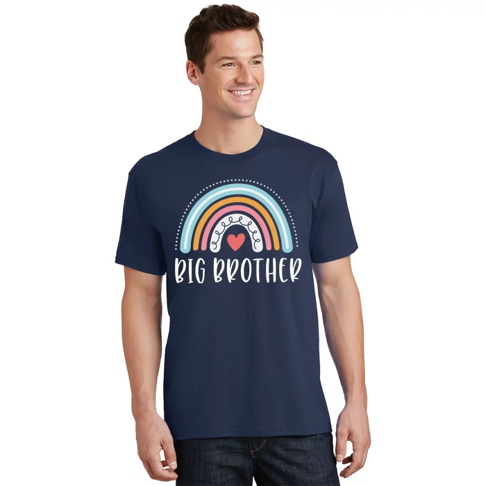 Big Brother Gifts Sibling Family Rainbow Graphic T-Shirt