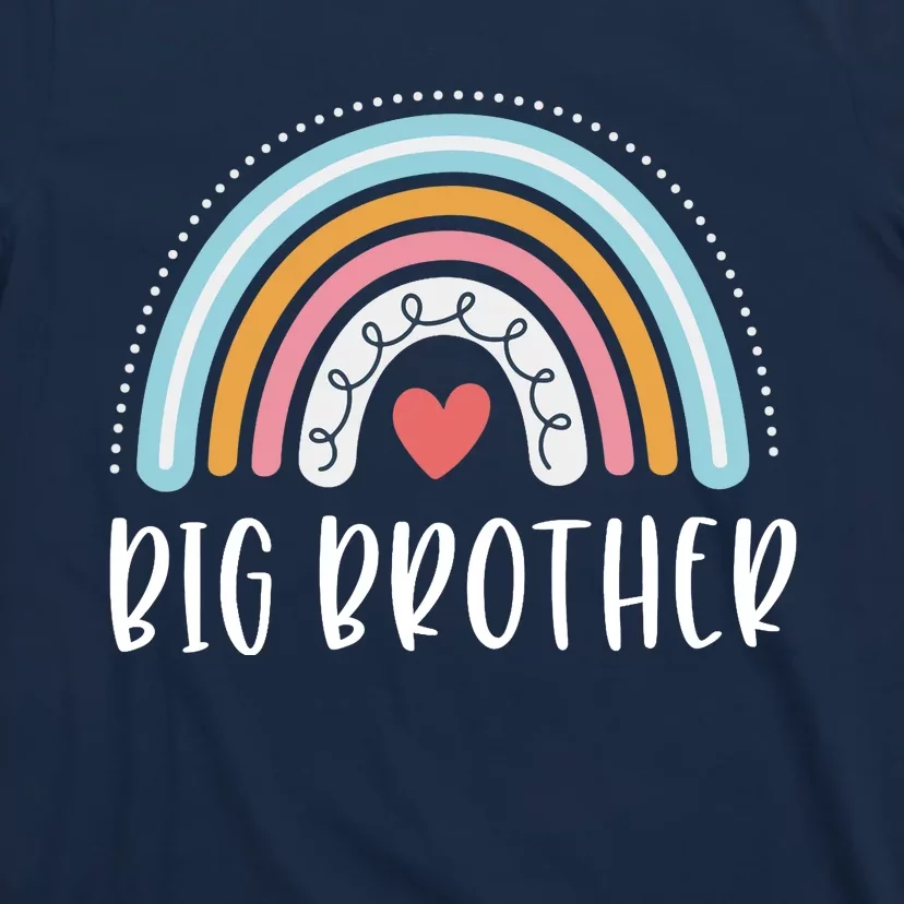 Big Brother Gifts Sibling Family Rainbow Graphic T-Shirt