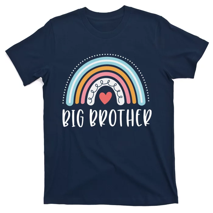 Big Brother Gifts Sibling Family Rainbow Graphic T-Shirt