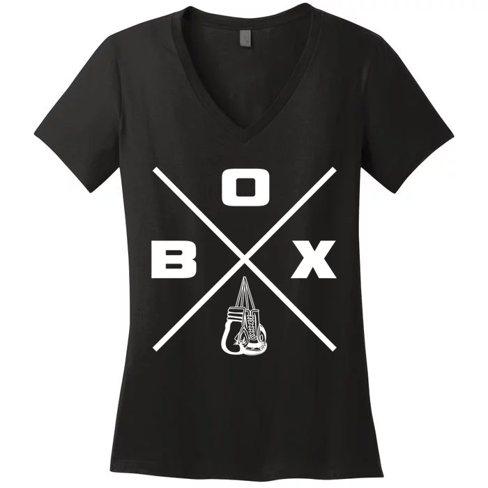 Boxing Boxing Gift Women's V-Neck T-Shirt