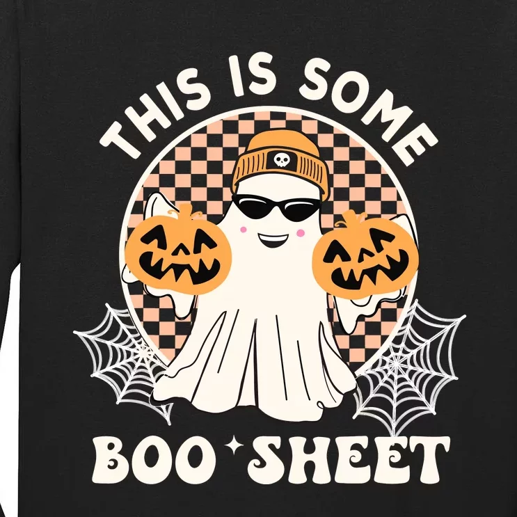 Boojee Boojee Ghost Funny Cup Tumbler Halloween Fall Ghoul Tall Long Sleeve T-Shirt