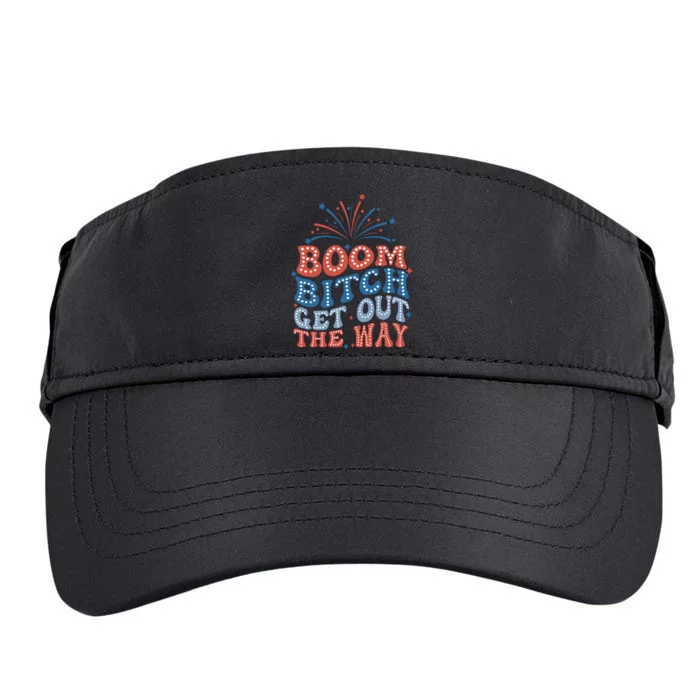 Boom Bitch Get Out The Way Adult Drive Performance Visor