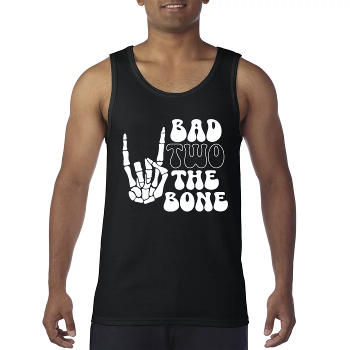 Birthday Boy Girl Bad Two The Bone Birthday 2nd 2 Years Old Tank Top