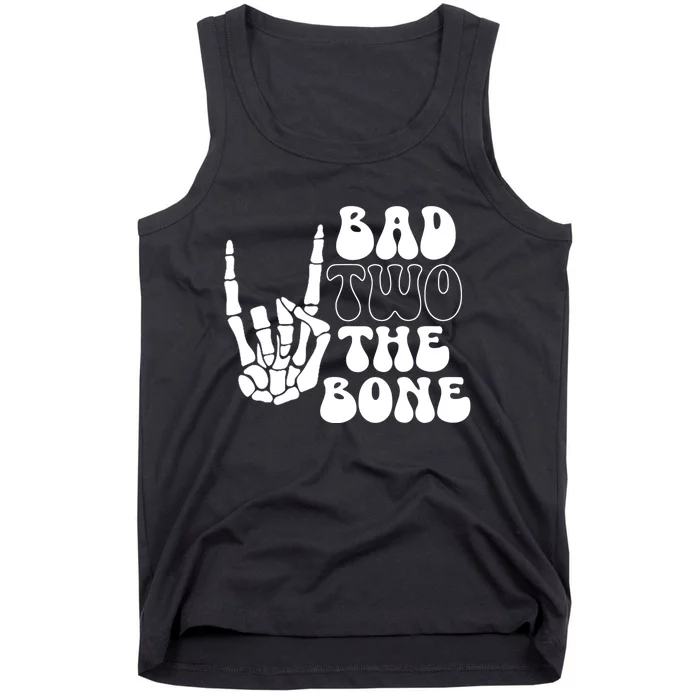 Birthday Boy Girl Bad Two The Bone Birthday 2nd 2 Years Old Tank Top