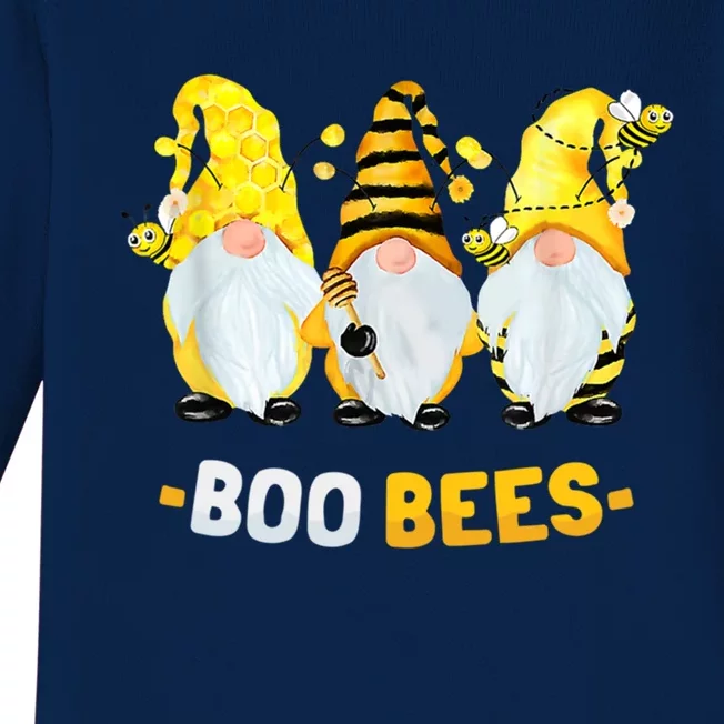 Boo Bees Gnome Cute Bee Lover Beekeeping Cute Gift Baby Long Sleeve Bodysuit