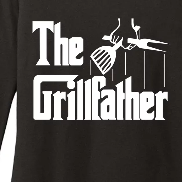 Bbq Barbecue Grilling Funny The Grillfather Gift Womens CVC Long Sleeve Shirt