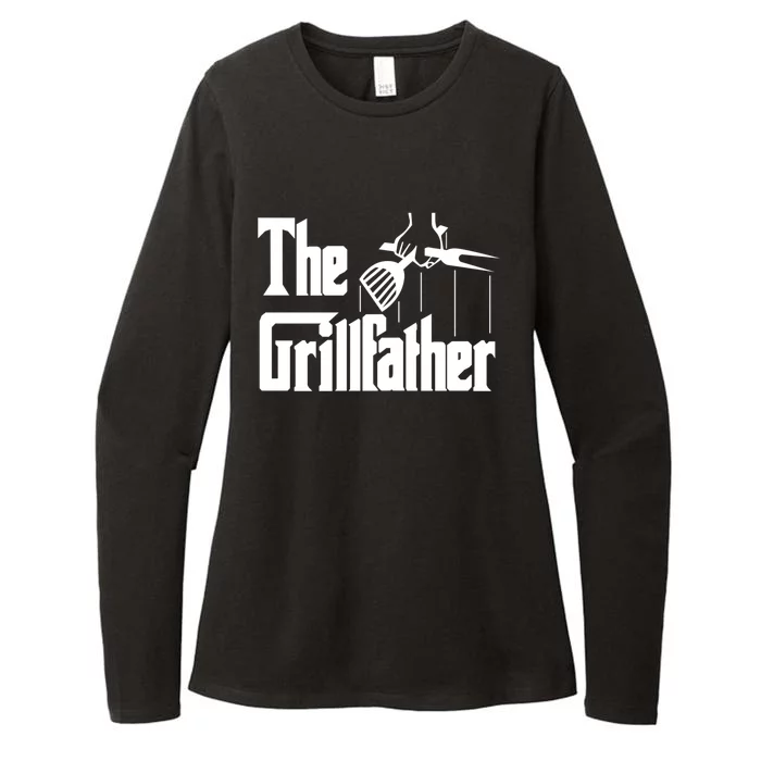 Bbq Barbecue Grilling Funny The Grillfather Gift Womens CVC Long Sleeve Shirt