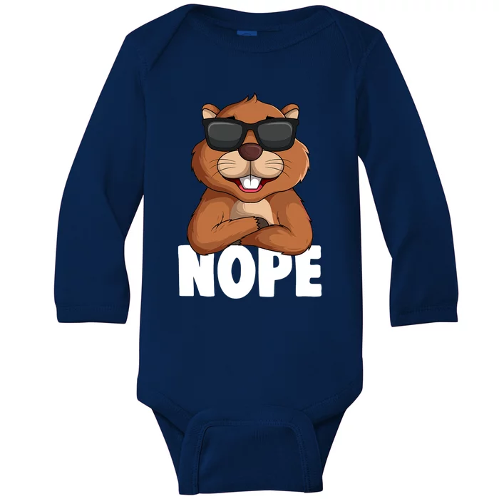 Beaver Boy Girl Wo Baby Long Sleeve Bodysuit