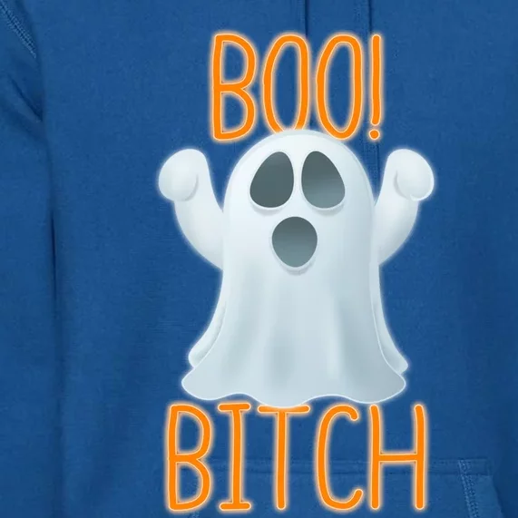 Boo Bitch Ghost Puns Halloween Humor Top Gift Premium Hoodie