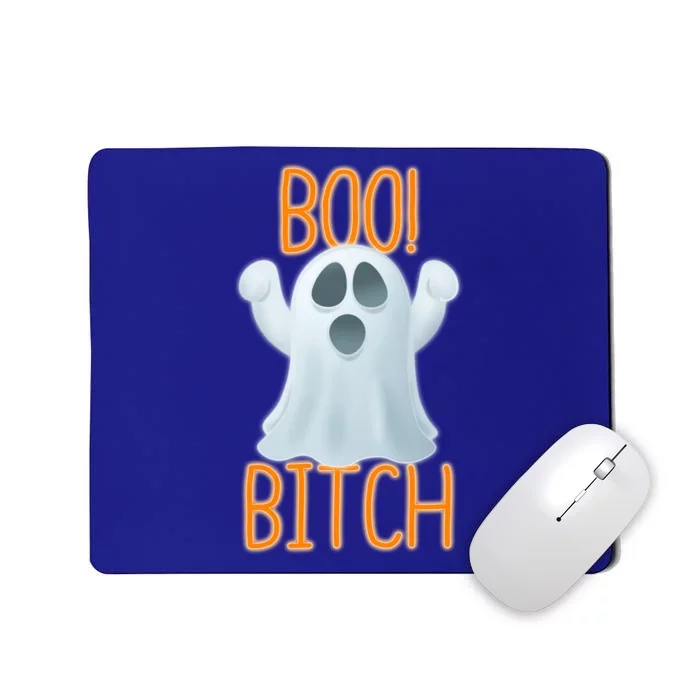 Boo Bitch Ghost Puns Halloween Humor Top Gift Mousepad