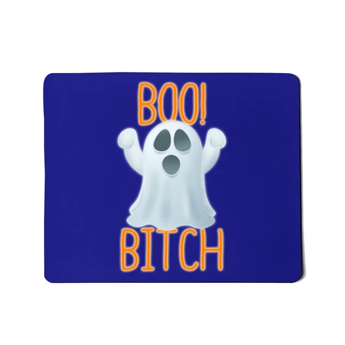 Boo Bitch Ghost Puns Halloween Humor Top Gift Mousepad