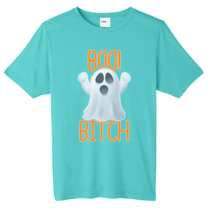 Boo Bitch Ghost Puns Halloween Humor Top Gift ChromaSoft Performance T-Shirt