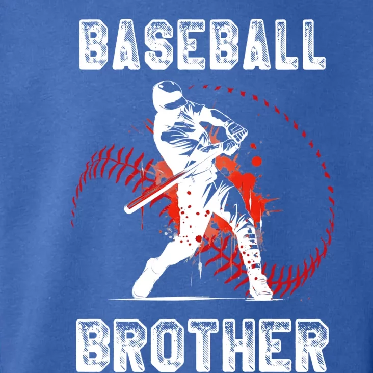 Baseball Brother Gift Brother Baseball FatherS Day Funny Gift Toddler Hoodie